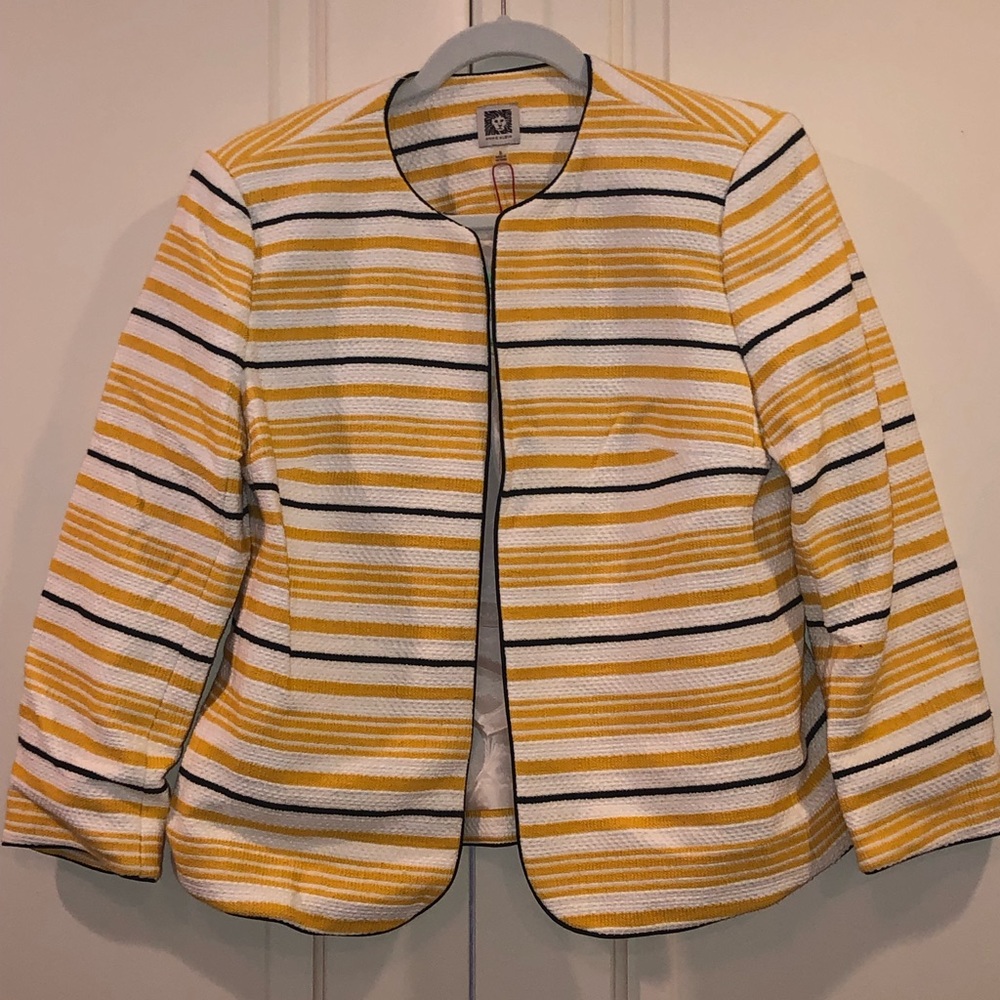 Anne Klein Striped Jacket